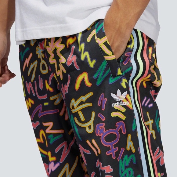 Adidas LoveUnites Unisex’s Graphic Joggers by Kris Andrew Small - Picture 3 of 10